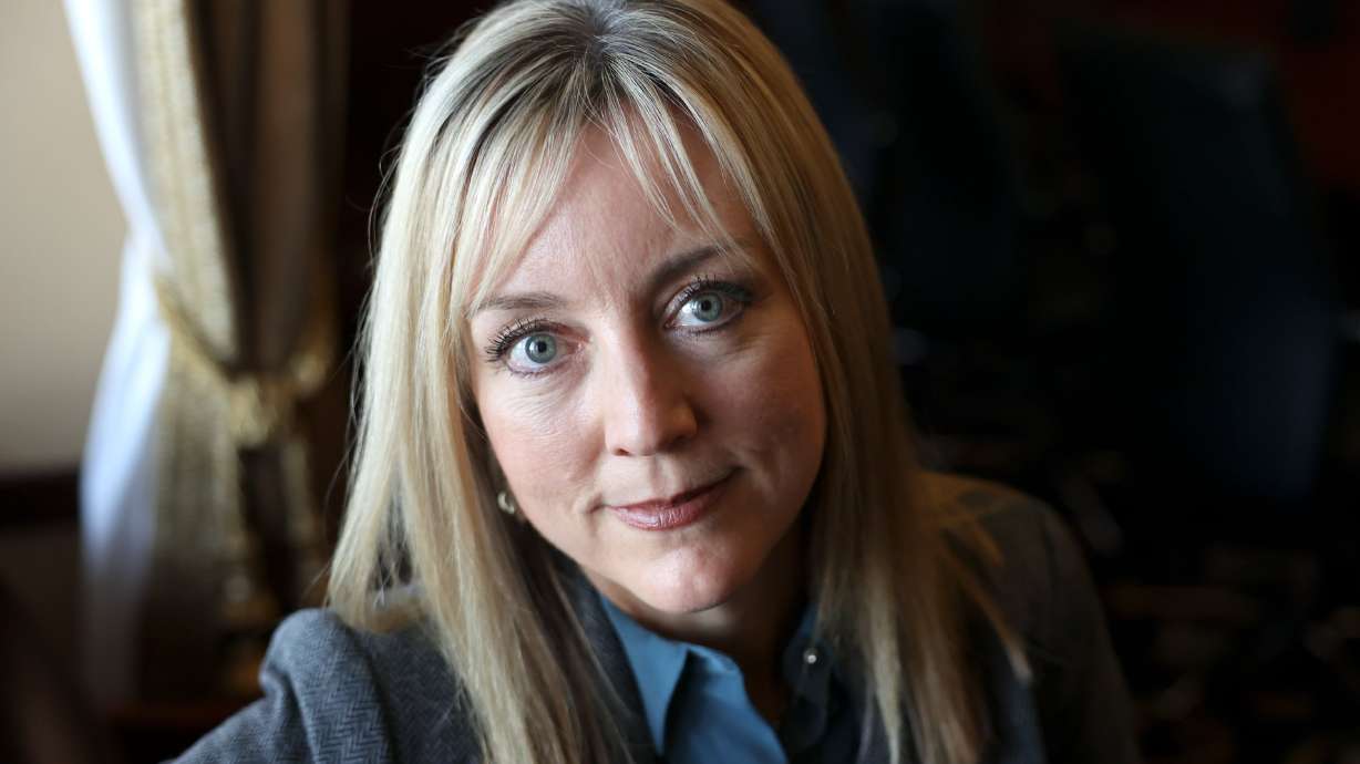 Aimee Winder Newton, senior adviser and director of the Utah Office of Families, poses for a portrait at the Capitol in Salt Lake City on Feb. 23. Winder Newton is also a Salt Lake County council member.