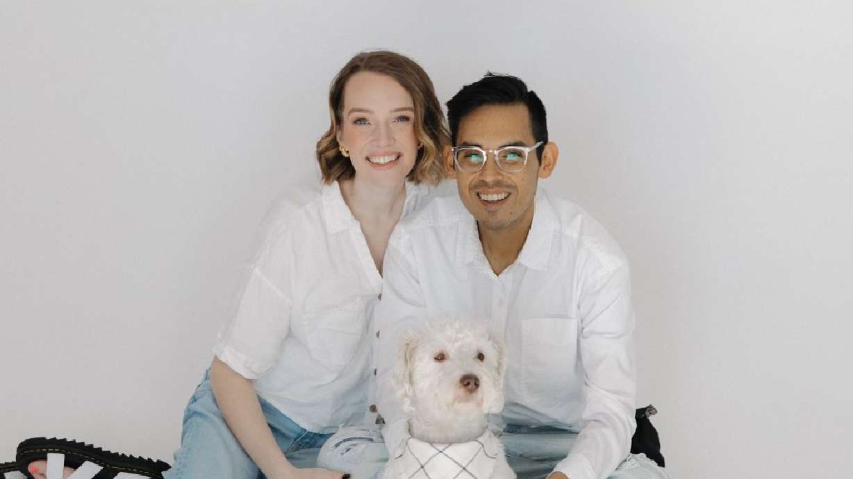 Shay and Tanner Martin pose for a portrait. Tanner Martin has been diagnosed with stage 4 colon cancer, and was given months to live.