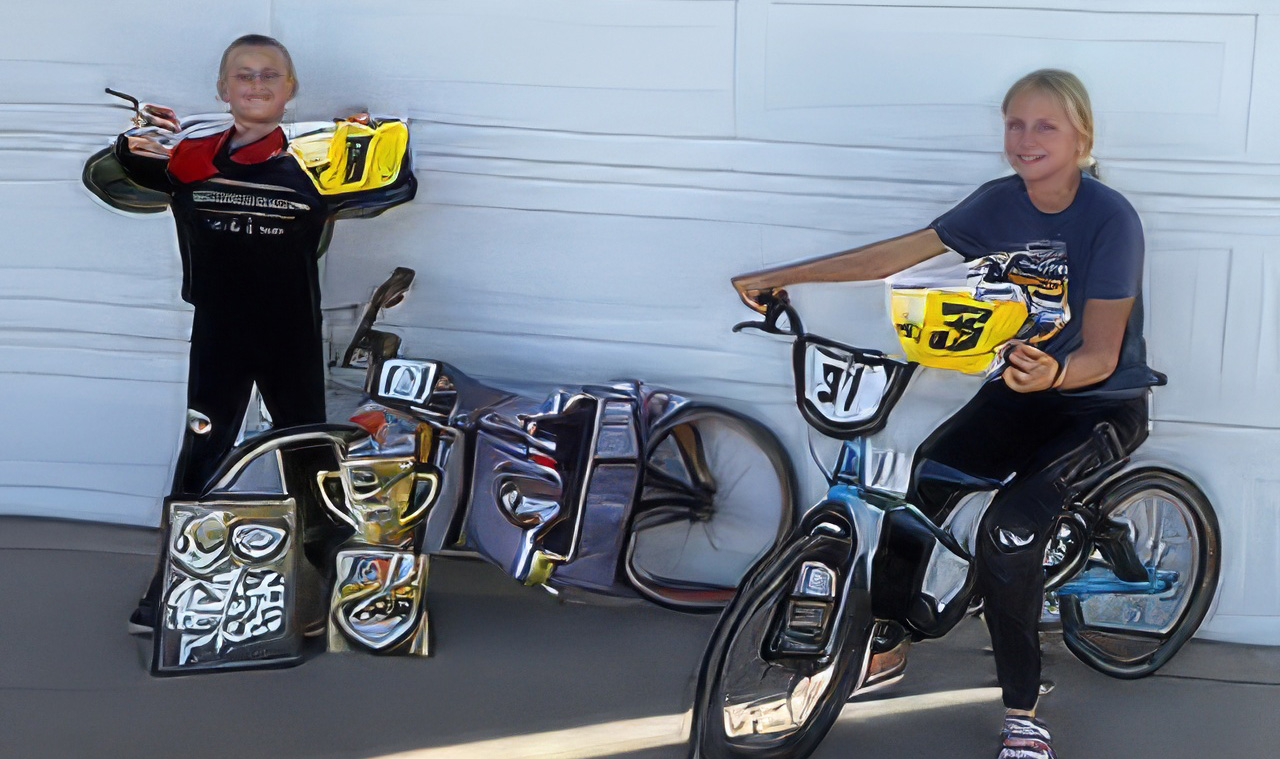Tegun and Trandi Kelley live in St. George, but  travel around Arizona, New Mexico, Nevada, California and Texas competing in BMX and rodeo competitions.