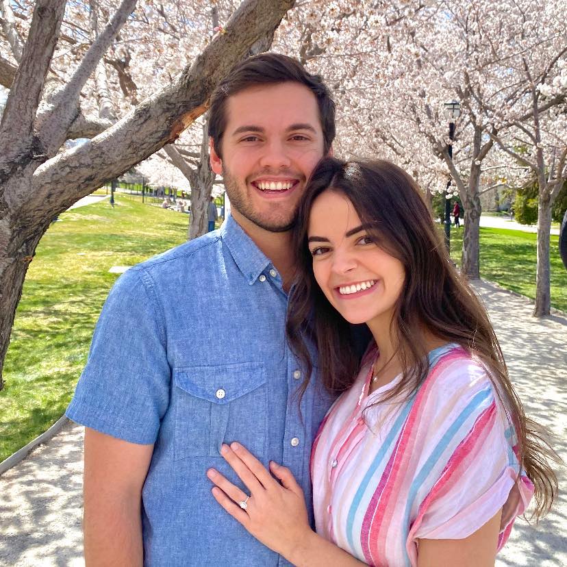 Julia Bellon Alston with her husband, Brooks Alston. Julia died following a car crash in Canada last week.