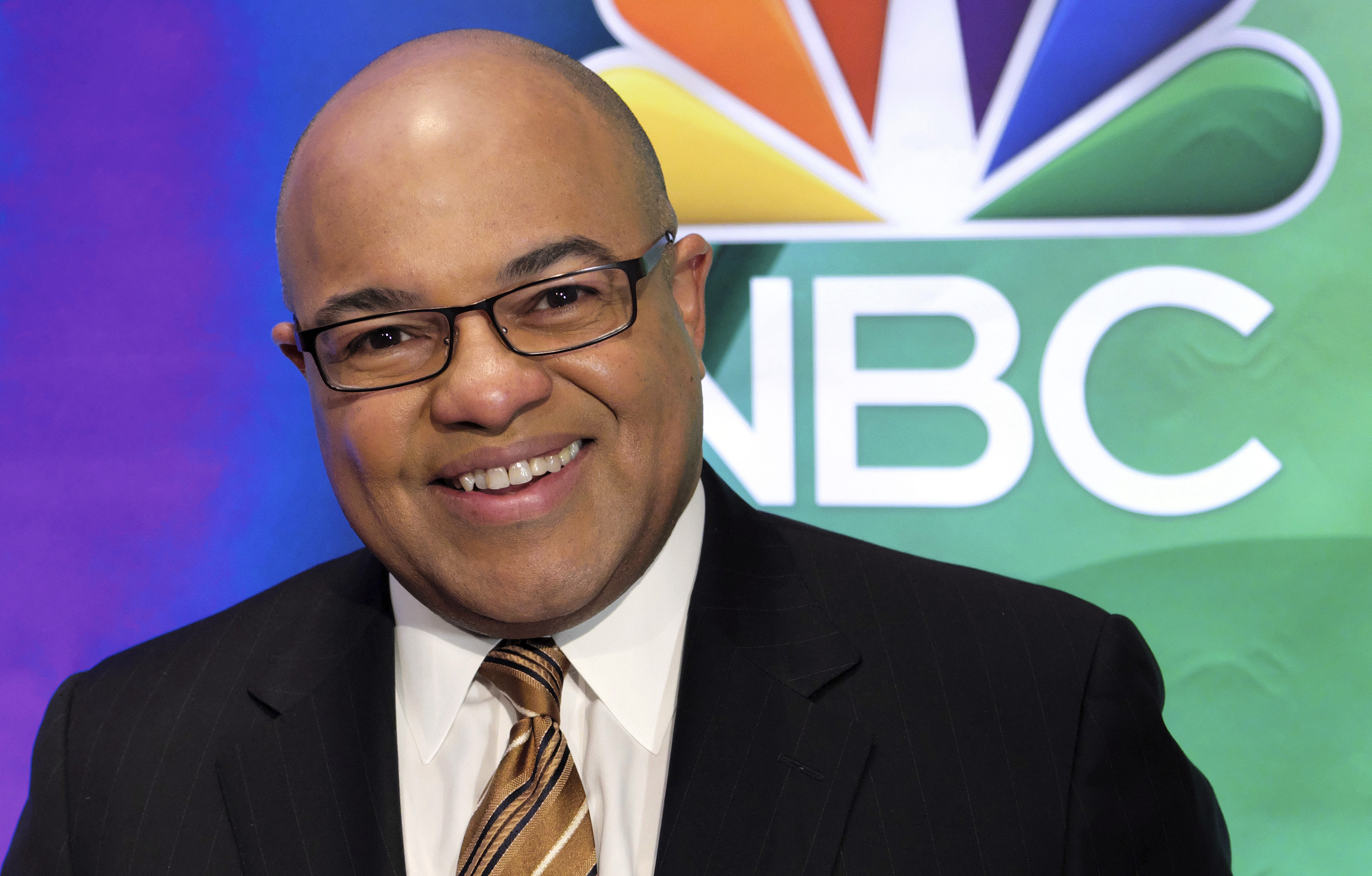 FILE - Mike Tirico attends the NBC Universal mid-season press day at the Four Seasons, March 2, 2017, in New York. Singer Kelly Clarkson and NFL legend Peyton Manning are expected to join Tirico to host the opening ceremony of NBC Universal's upcoming Paris Olympics coverage, the network announced Tuesday, March 12, 2024. 