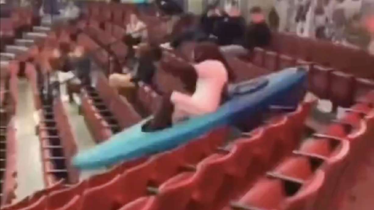 Montana's mascot almost pulled off the greatest spectacle yet of "Starch Madness." OK, maybe not.