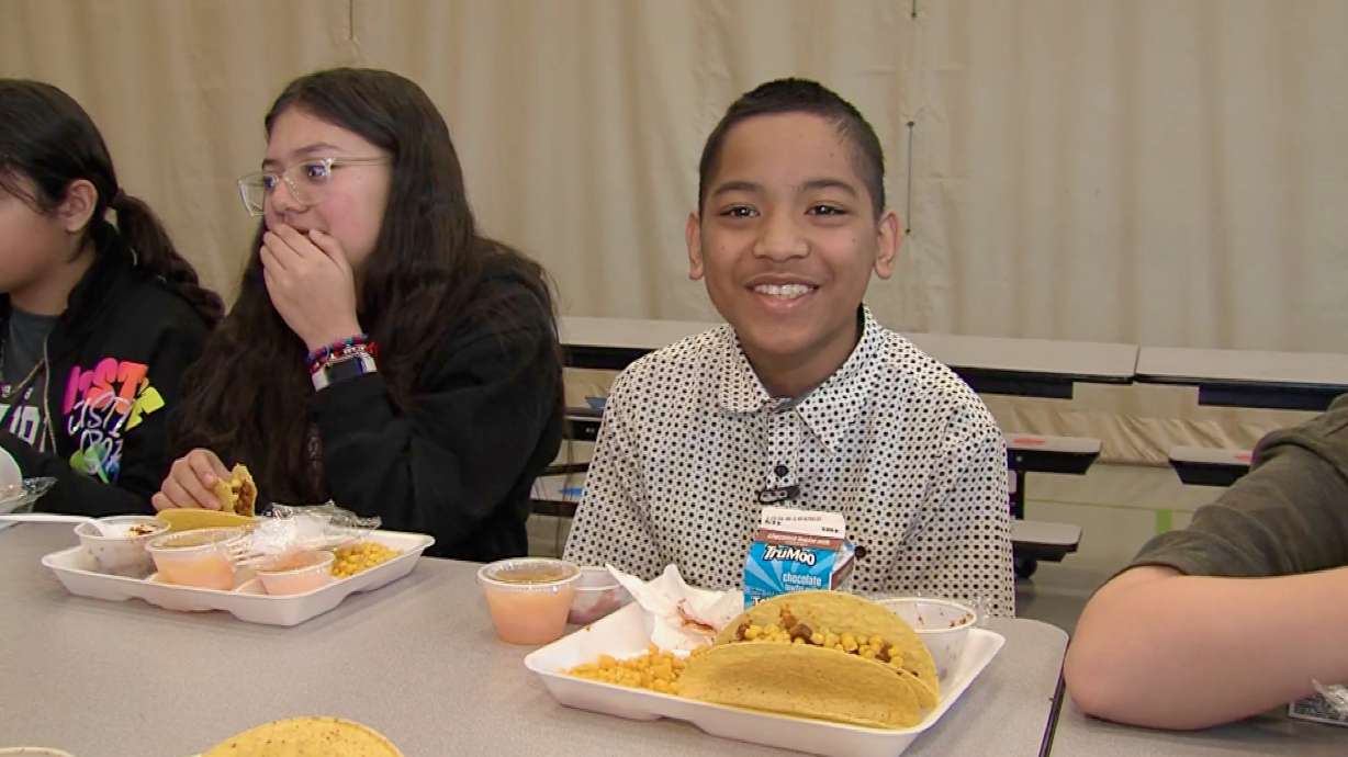 Bentley Jibina, a fifth grader at Bridger Elementary School in Logan, spearheaded an effort to return tacos to the lunchroom rotation at the school after their removal in 2023. On Tuesday, tacos returned thanks to the efforts of him and his classmates.