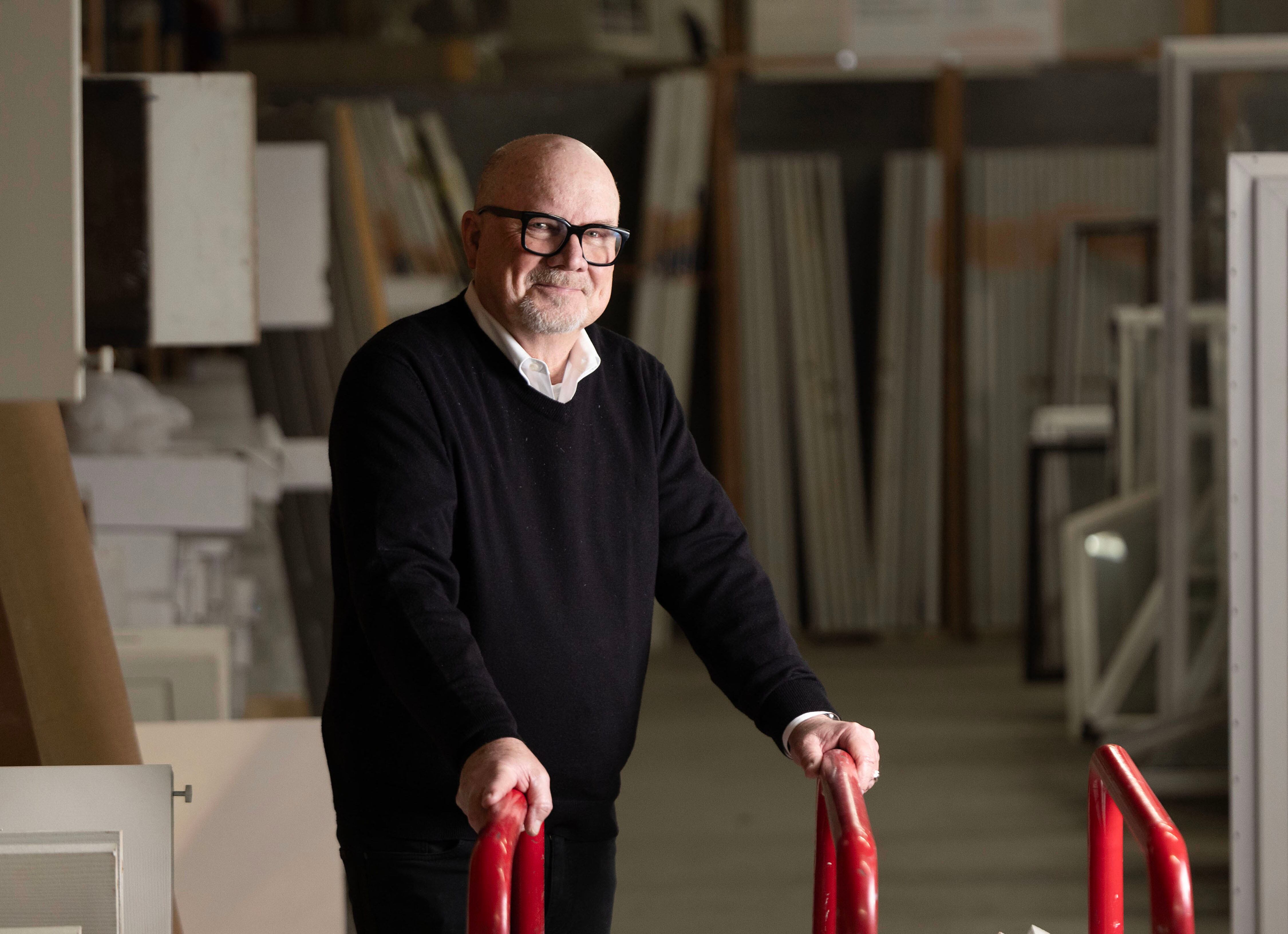 Ed Blake, retiring CEO at Salt Lake Valley Habitat for Humanity, stands in ReStore in Salt Lake City on Feb. 28.