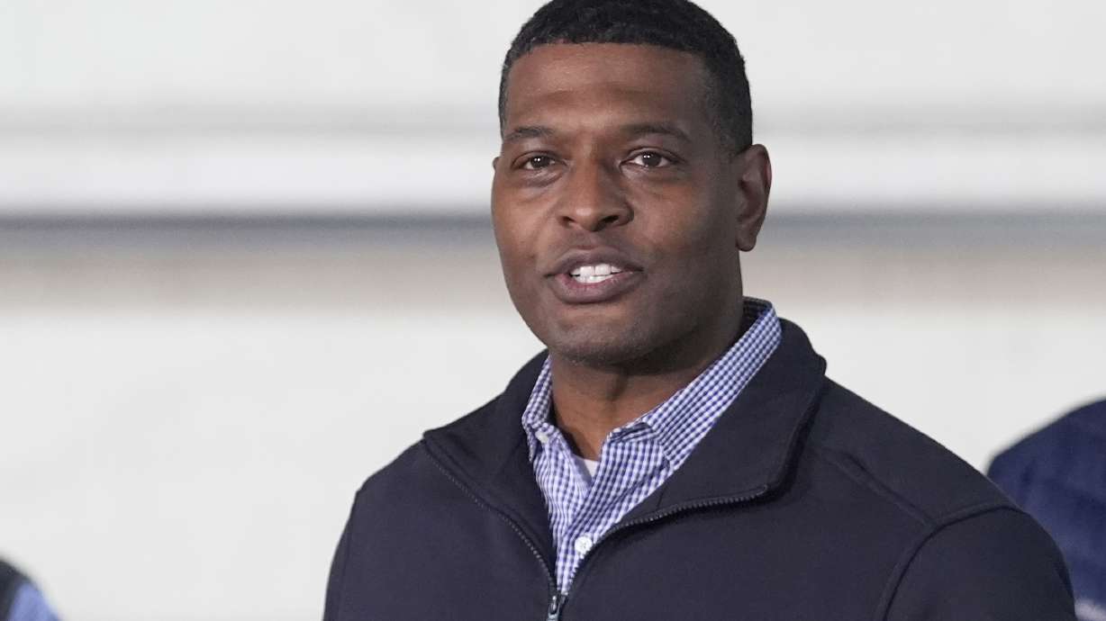 Environmental Protection Agency administrator Michael Regan speaks, Feb. 16, in East Palestine, Ohio. The EPA announced Monday a comprehensive ban on asbestos, a carcinogen.