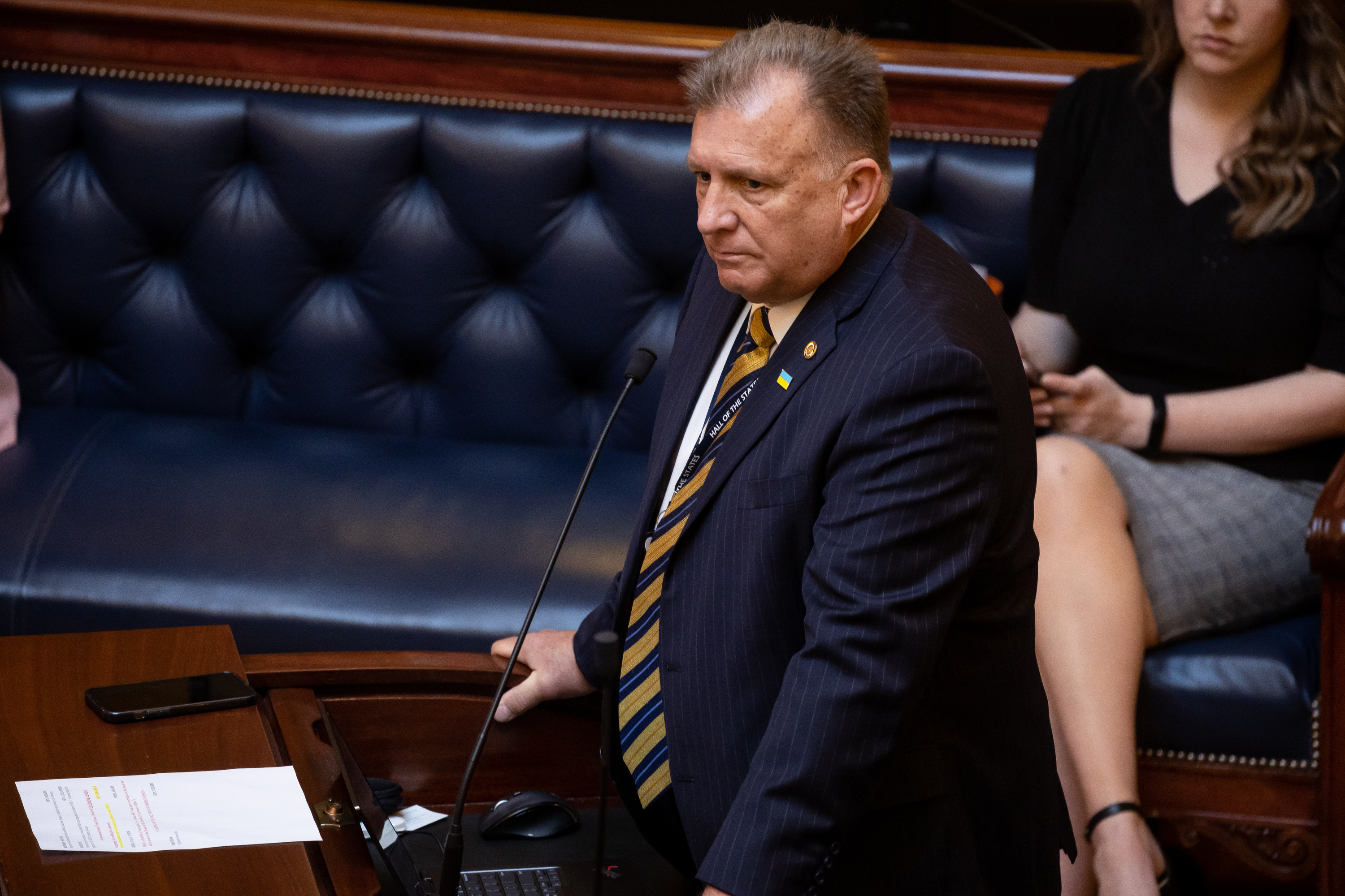 Sen. Curt Bramble, R-Provo, is seen at the Capitol in Salt Lake City on March 25, 2022. Bramble will retire at the end of 2024 after 24 years in the Senate.