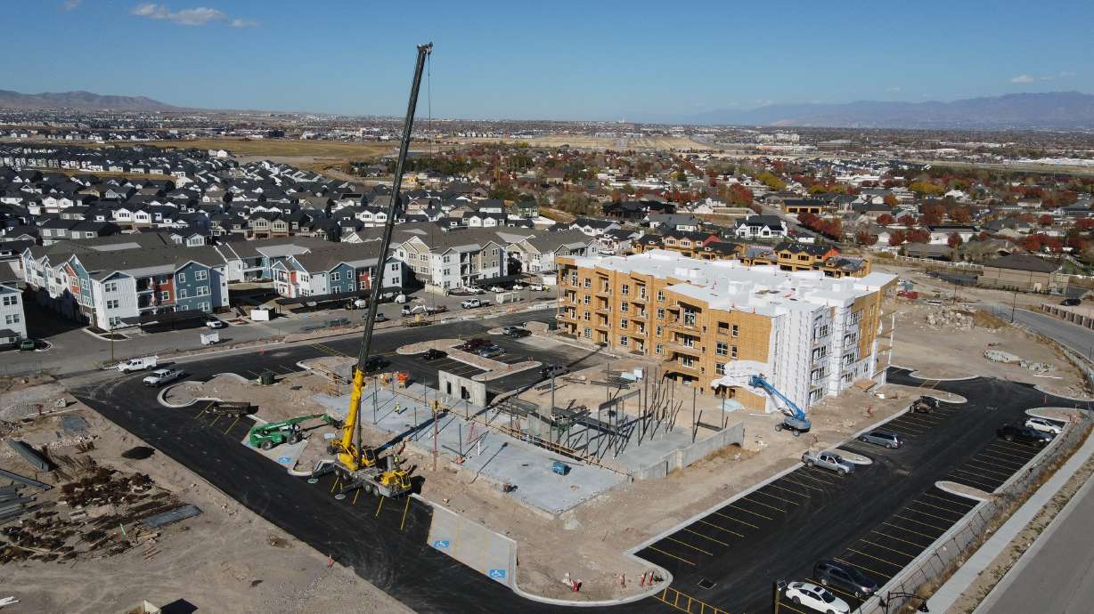 Construction in the Herriman area on Nov. 14, 2023. Current and former Utah leaders reflected Monday on how handling growth in the past can help handle future growth challenges.