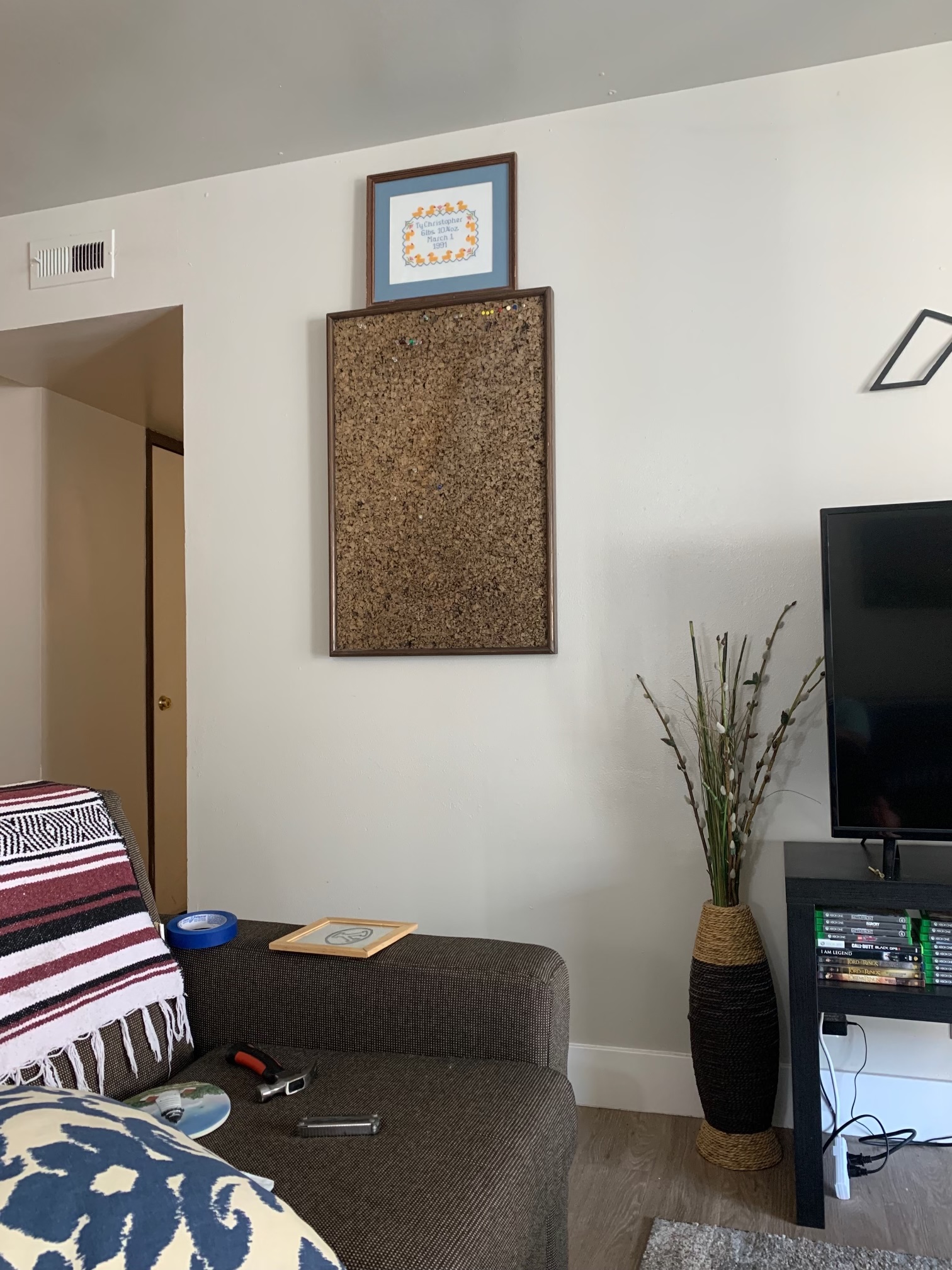 The first picture taken of the Ty Christopher cross-stitch that changed Brigham Tingey and his friends' lives.