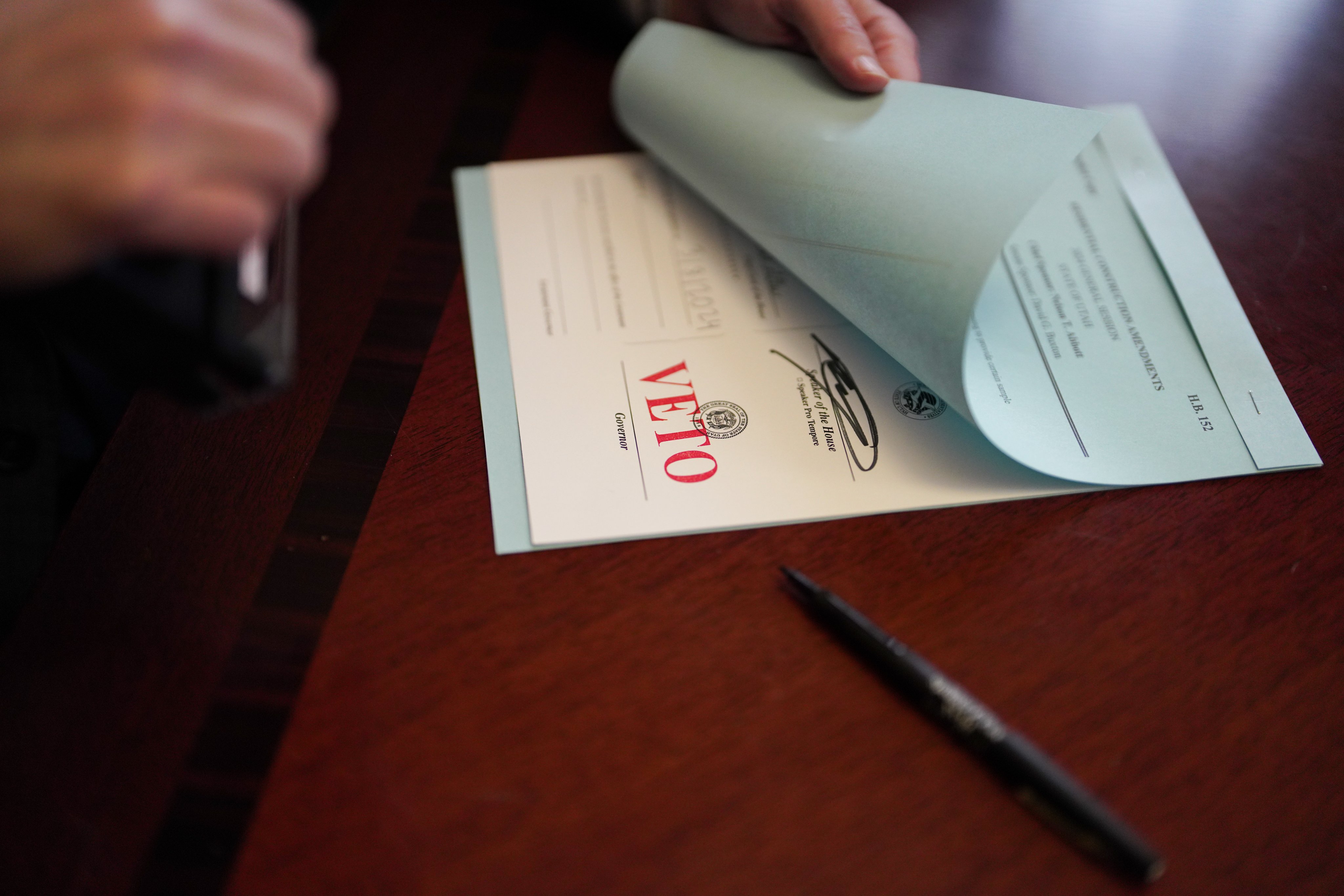 Utah governor vetoes 2 bills following legislative session