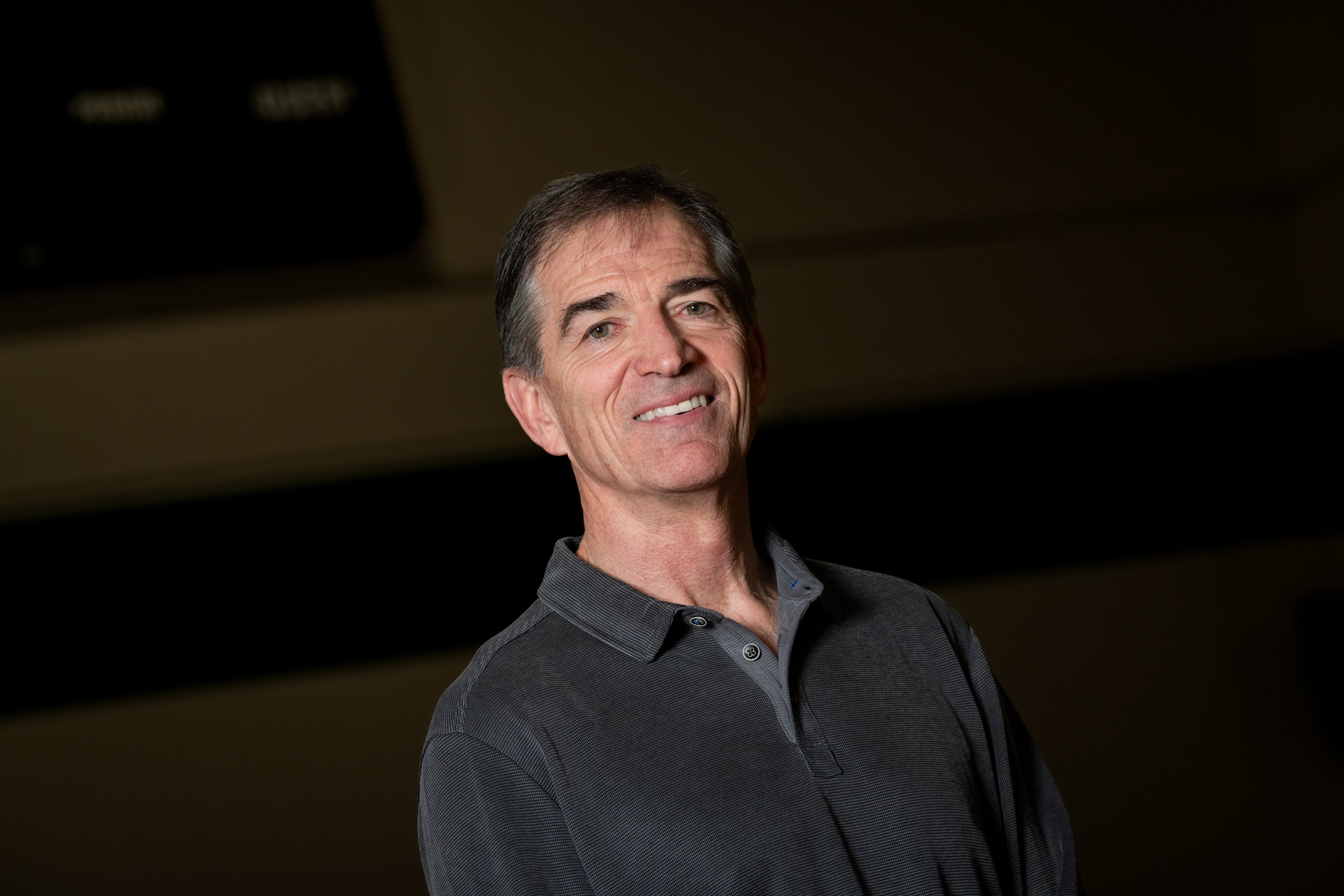 NBA Hall of Famer and former Utah Jazz point guard John Stockton poses for a photograph at the Warehouse Athletic Facility in Spokane, Wash., on March 13.