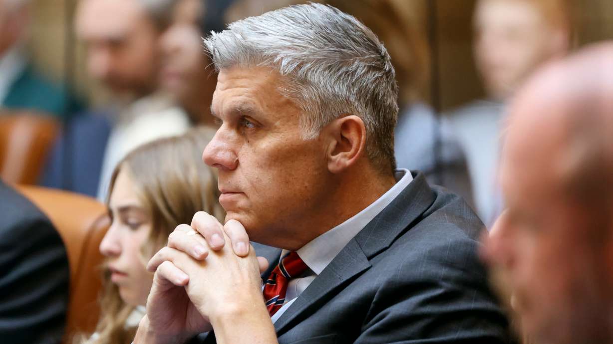 Rep. Phil Lyman, R-Blanding, at the Capitol in Salt Lake City Jan. 16. Lyman, who is running for Utah governor, on Tuesday said a focus on diversity is to blame for the collapse of a Baltimore bridge.