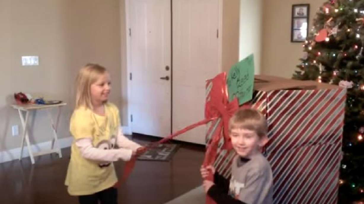 These kids get a special surprise in this video posted online two weeks ago.