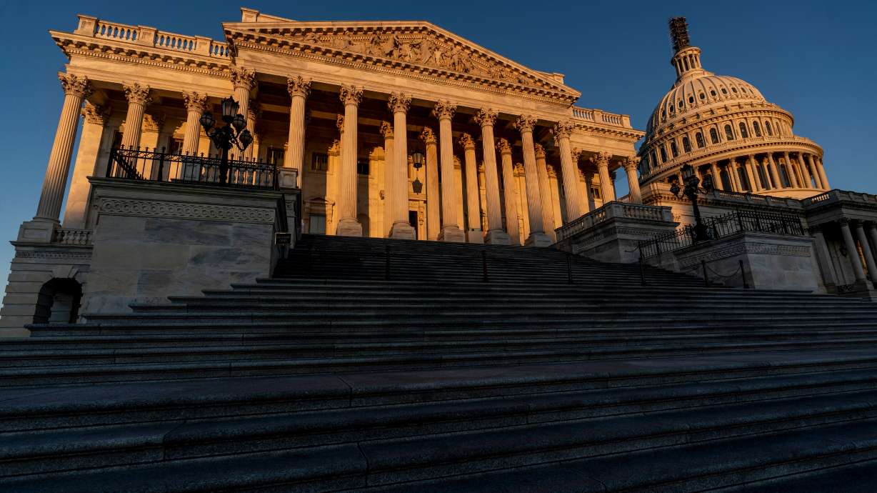 The morning sun illuminates the House of Representatives in Washington Oct. 19, 2023. A new congressional scorecard shares how federal lawmakers are faring.