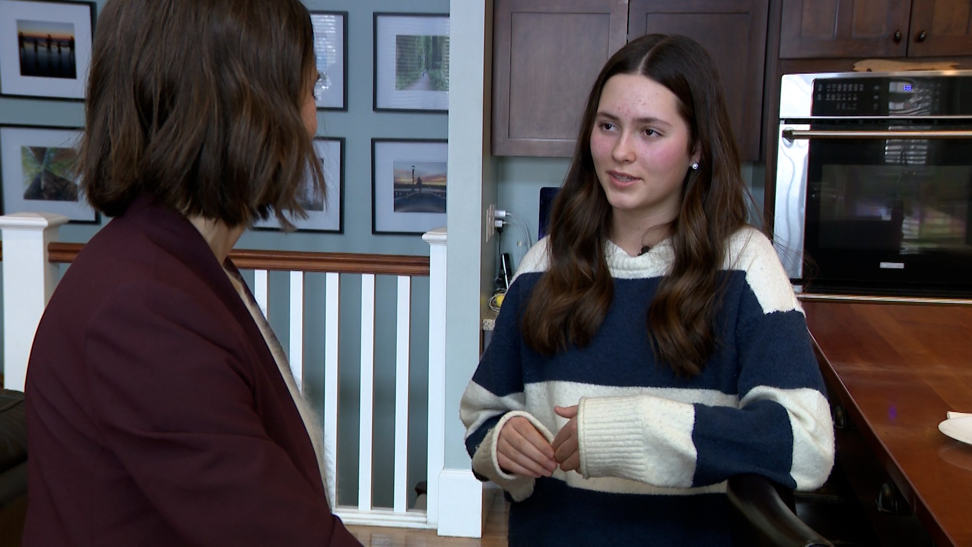 Ruby Smart, 15, talks to her mom, Alison in North Salt Lake. Alison Smart is going up against a major drug company, trying to keep a type of insulin on the market that she says Ruby needs.