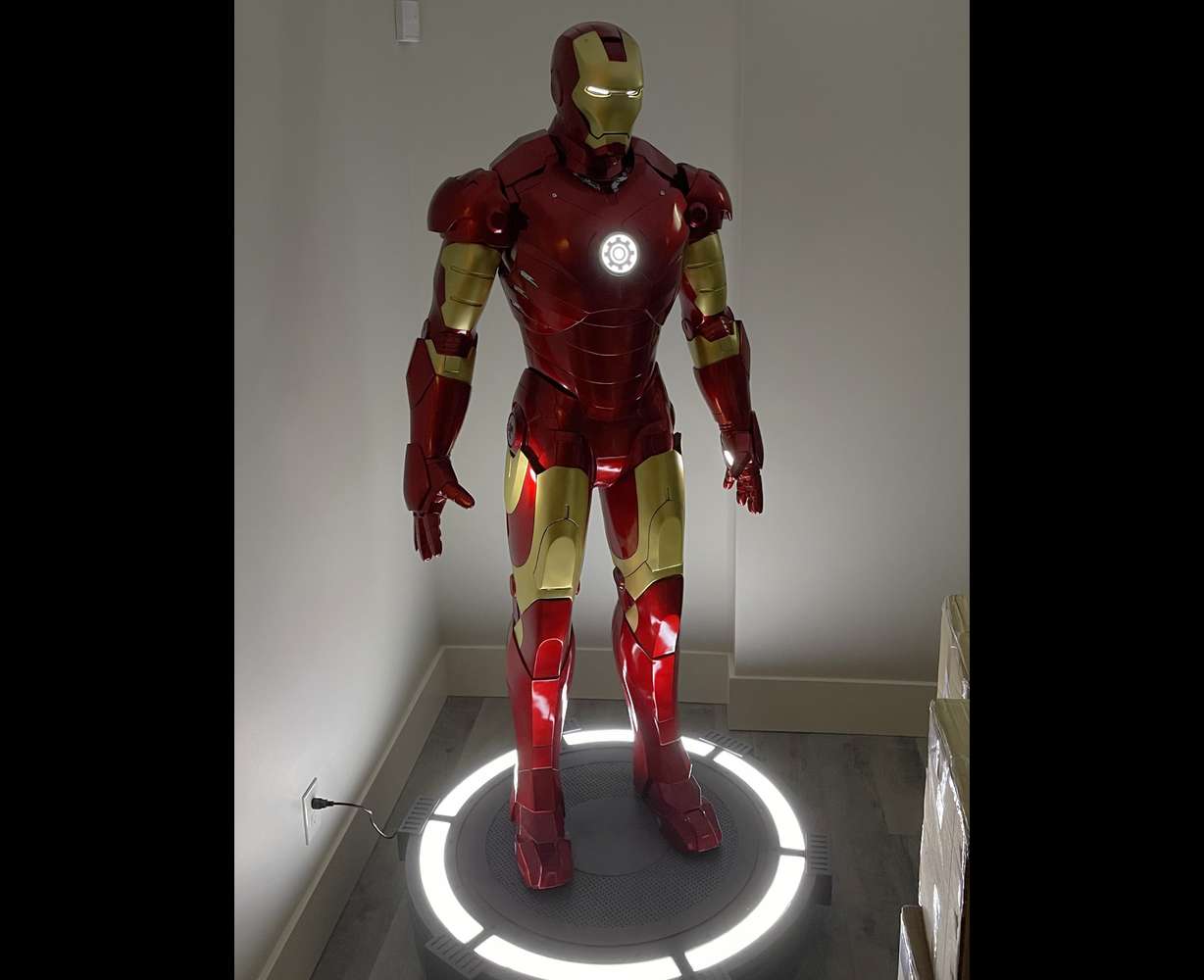 Lauri Markkanen said his Iron Man statue was his "NBA purchase."