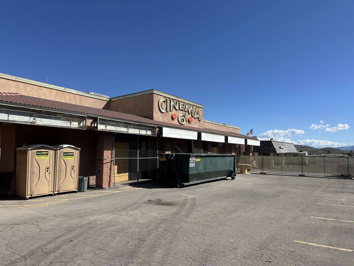 The old Cinema 6 building is pictured. The St. George Musical Theater is expanding its footprint in St. George through the construction of new and improved theater and renovation of an old movie theater that will be home to a Performing Arts Campus.