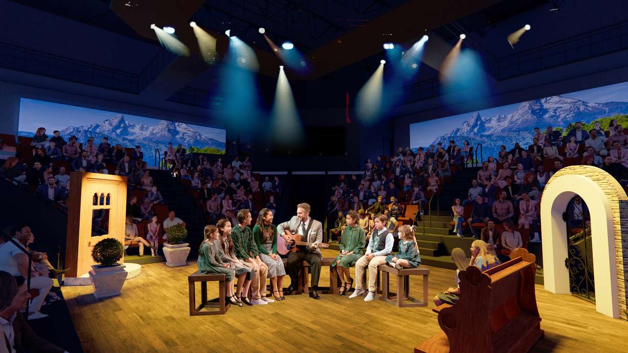 A rendering shows what the inside of the new St. George Musical Theater building could look like. The St. George Musical Theater is expanding its footprint in St. George through the construction of new and improved theater and renovation of an old movie theater that will be home to a Performing Arts Campus.