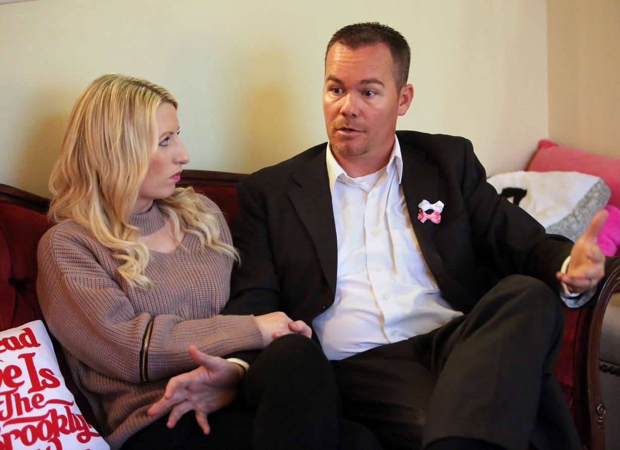 Natalie and Tony Parks talk about their experience of losing two daugthers, one to stillbirth and one shortly after birth, at their home in West Valley City on Nov. 21, 2016.