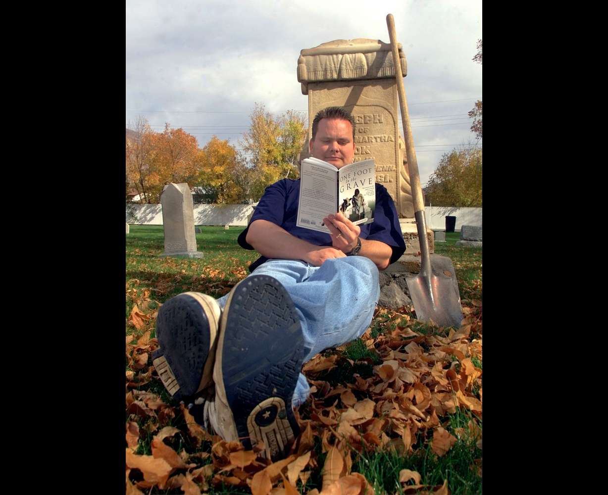 Chad Daybell wrote a book about strange and funny stories about being a sexton at the Springville Cemetery.