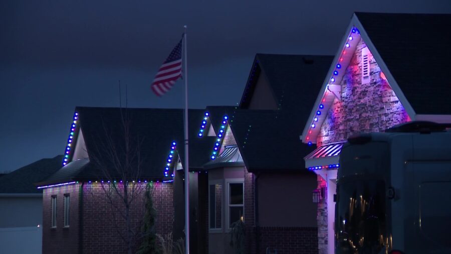 A Lehi neighborhood is showing support for a family who has had a loved one deployed overseas by the Utah National Guard.