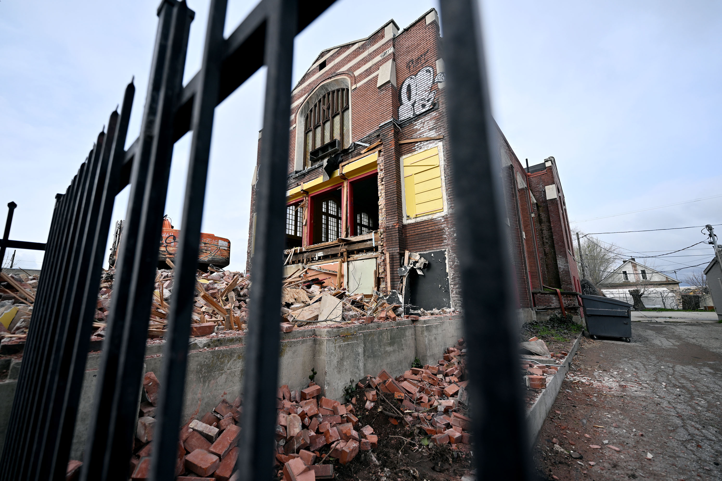 Demolition work occurring at 740 S. 300 West in Salt Lake City has been halted due to lack of proper permitting on Monday.