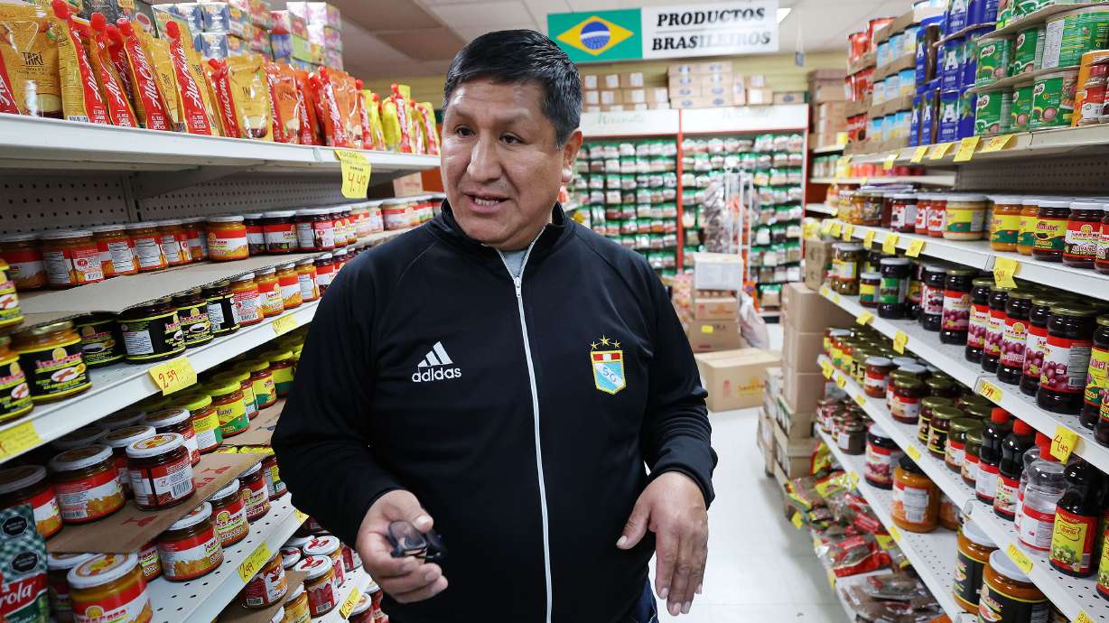 La Pequeñita International Market owner Carlos Roman talks about having a Peruvian Consulate in Salt Lake City on Monday. Peru is to open a consulate in Salt Lake City.