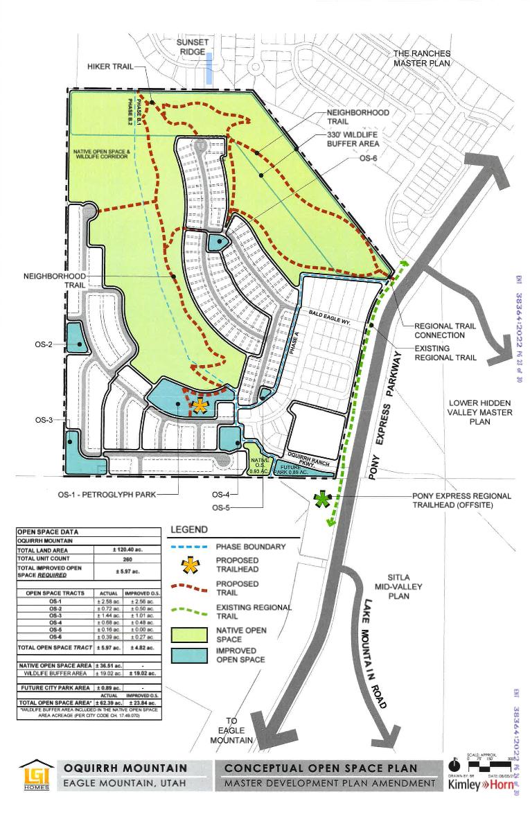 The image, from Eagle Mountain planning documents, shows the new area to be developed as part of the Oquirrh Mountain Ranch subdivision.