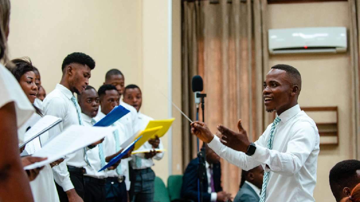 Members of The Church of Jesus Christ of Latter-day Saints sing hymns as part of worship. The church announced this week it will be releasing 12 hymns next month as it prepares a new churchwide hymnbook.