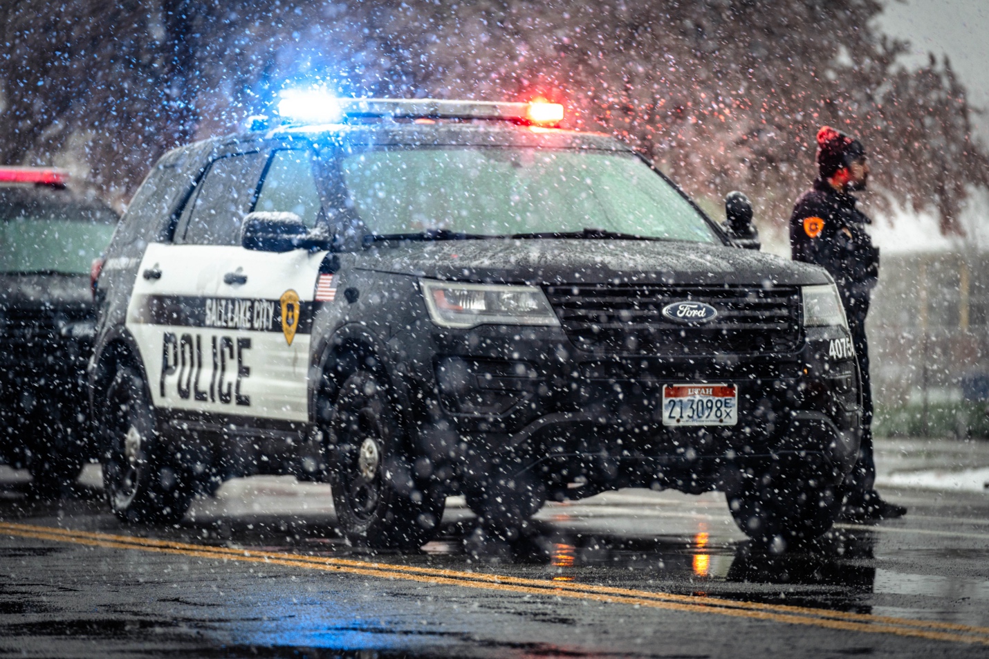 Salt Lake City police investigate a shooting near 1050 W. 300 South early Saturday.