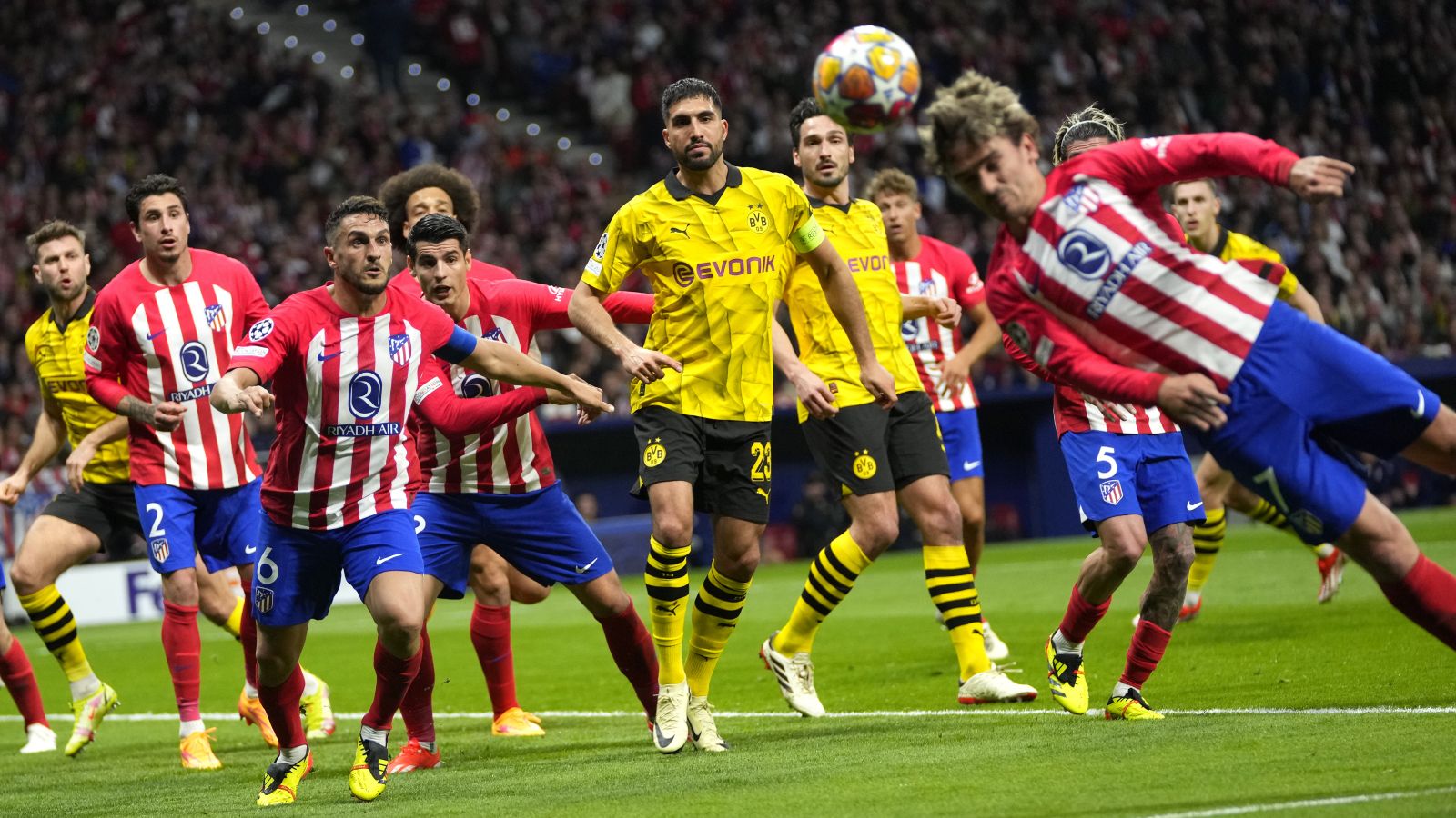 Atletico Madrid beats Dortmund 2-1 at home in first leg of Champions League quarterfinals | KSL.com
