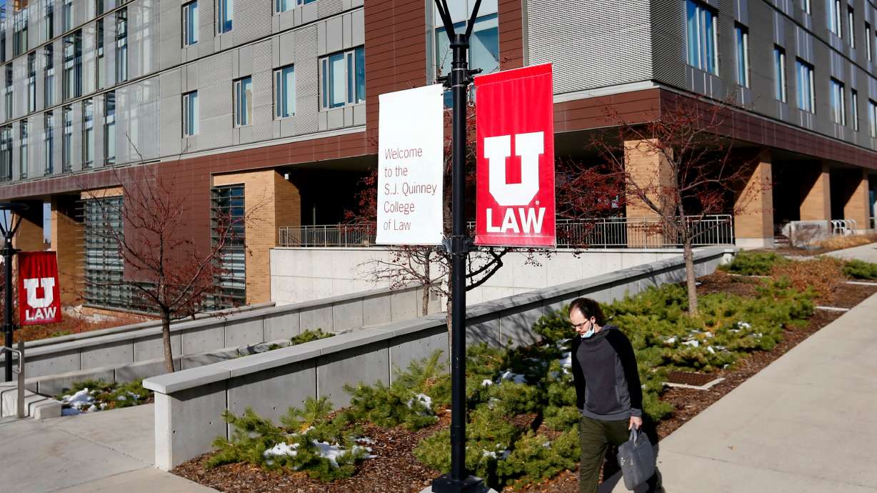 The S.J. Quinney College of Law at the University of Utah in Salt Lake City is pictured on Nov. 13, 2020. This school and Brigham Young University's J. Reuben Clark Law School — each ranked 28th in the nation.