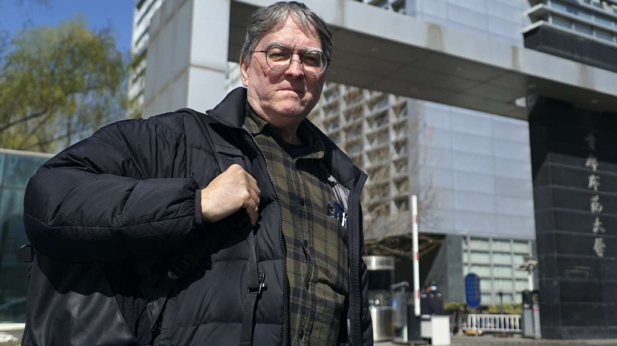 David Moser, an American and associate professor at Capital Normal University in Beijing, poses for a photo at the university, March 22, in Beijing, China. Only about 700 American students are studying at Chinese universities, while there are nearly 300,000 Chinese students are at U.S. schools.