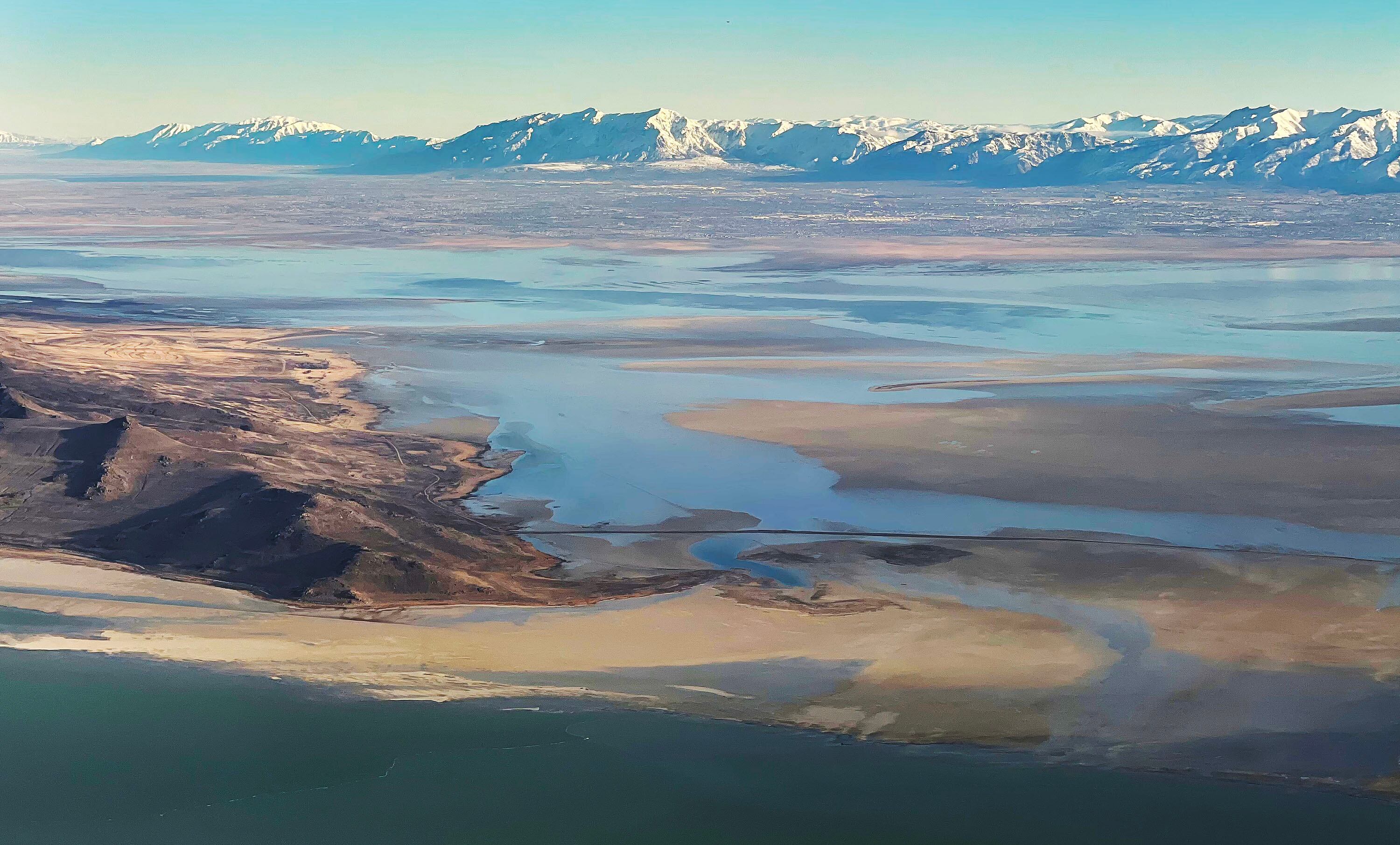 The Great Salt Lake is pictured on Feb 17. The Utah Division of Water Resources and the Bureau of Reclamation announced Monday the finalization of the “work plan” for the Great Salt Lake Basin Integrated plan.