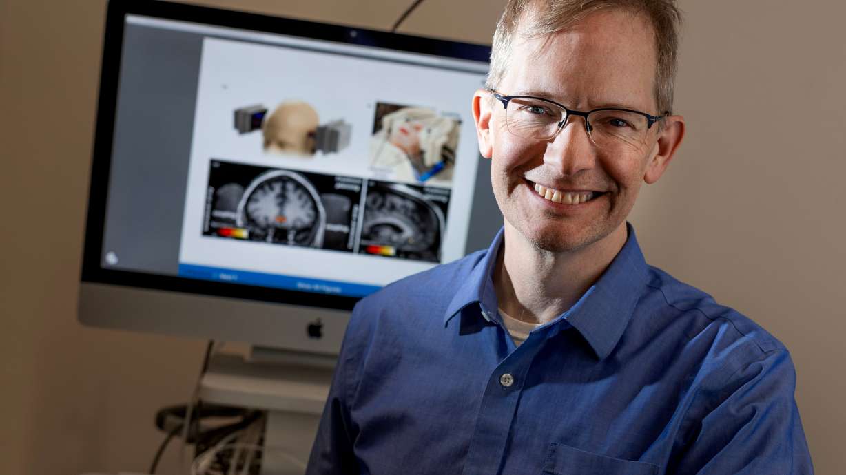 Brian J. Mickey, MD, PhD, professor of psychiatry at Huntsman Mental Health Institute, is pictured at the institute in Salt Lake City on Wednesday. Researchers at Huntsman Mental Health Institute at the University of Utah have been selected to research a new treatment for substance use disorder.