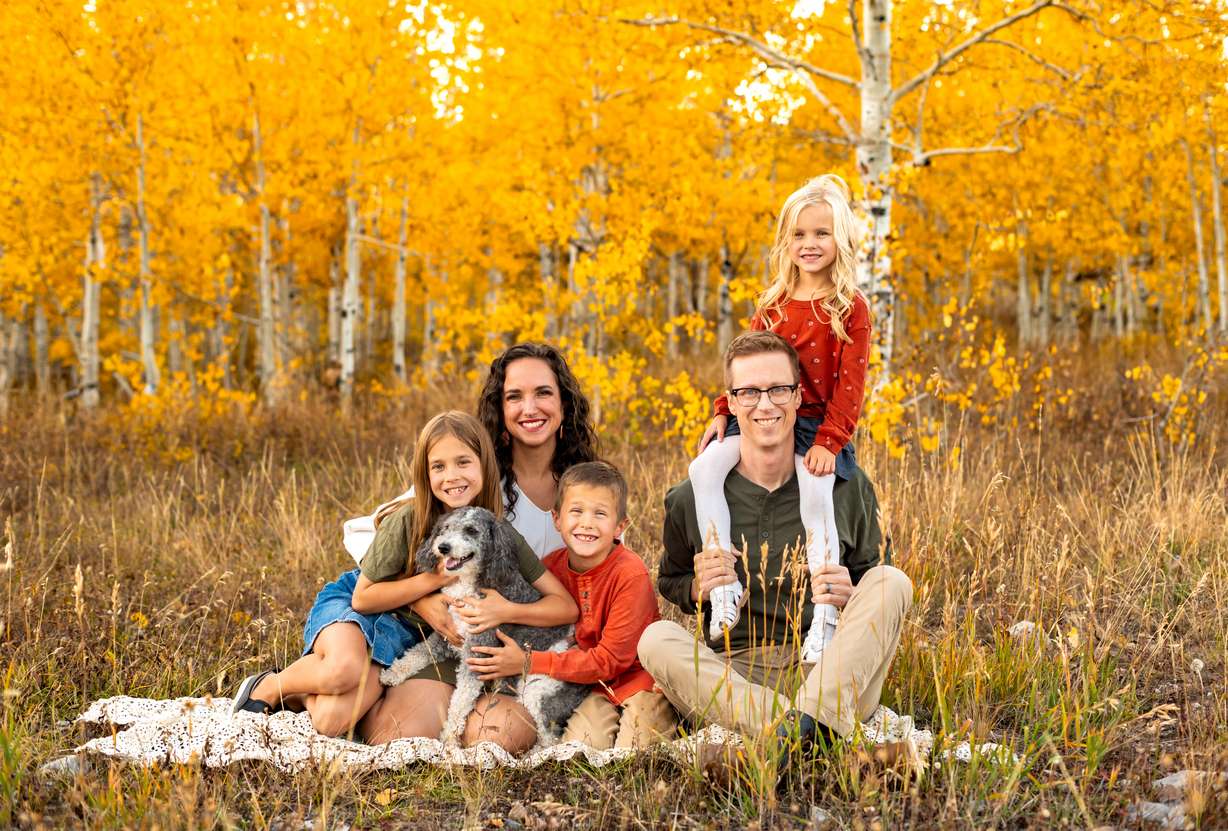 A family photo of the Dunbabins.