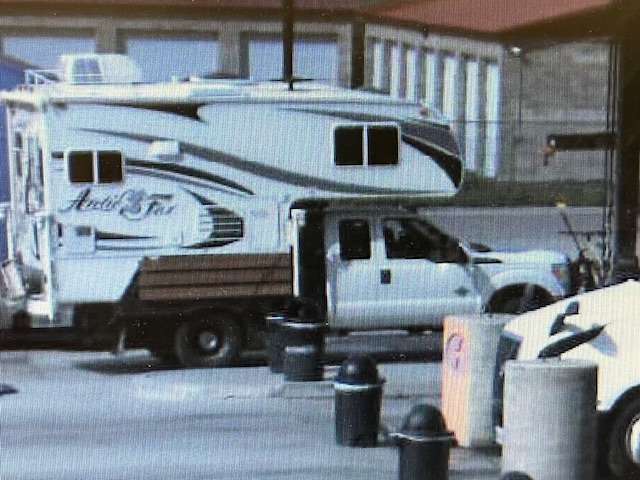 A camper that persons of interest in a lottery scam may be using.