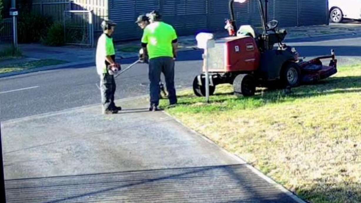A landscaping team neglects to take responsibility for its mistakes in this video from southern Australia posted April 9.
