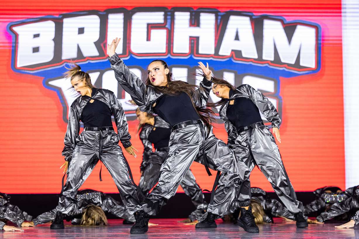 BYU's Cougarettes won their 25th and 26th national collegiate dance championships (jazz and hip hop), Saturday, April 13, 2024 in Daytona Beach, Florida.