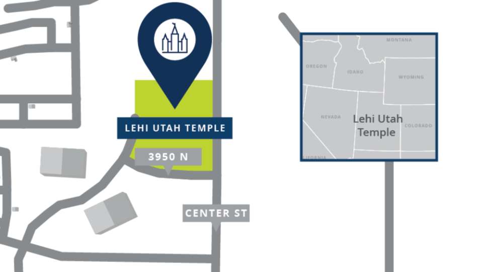 A picture shows the location for Lehi's first temple.