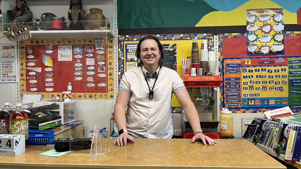 Cole Wilkes, a teacher at Foxboro Elementary School in North Salt Lake, is in the running to become "America's Favorite Teacher," a contest put on by Reader's Digest.