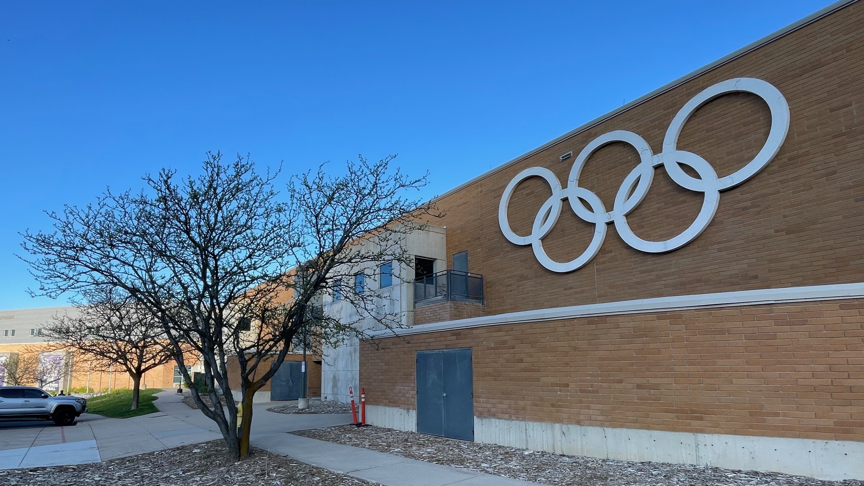 The exterior of the Ice Sheet on the Weber State University campus in Ogden on Wednesday. Weber County leaders hold out hope the site will be used in the 2034 Olympics.