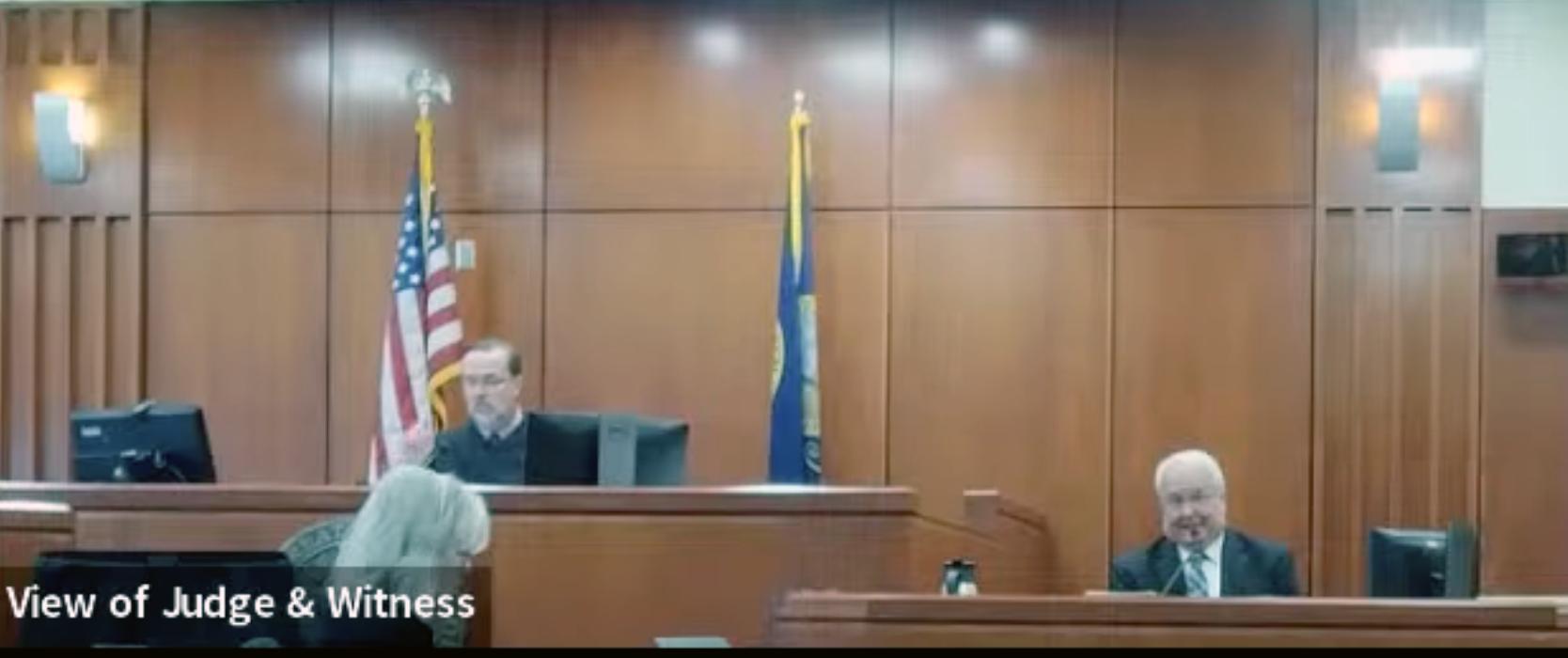 Steven Schultz, a former neighbor to the Daybells who worked as a funeral director in Utah, testifies in Chad Daybell's murder trial in Boise on Friday. Daybell is charged with the murders of his former wife, Tammy Daybell, and his current wife's children, JJ Vallow and Tylee Ryan.