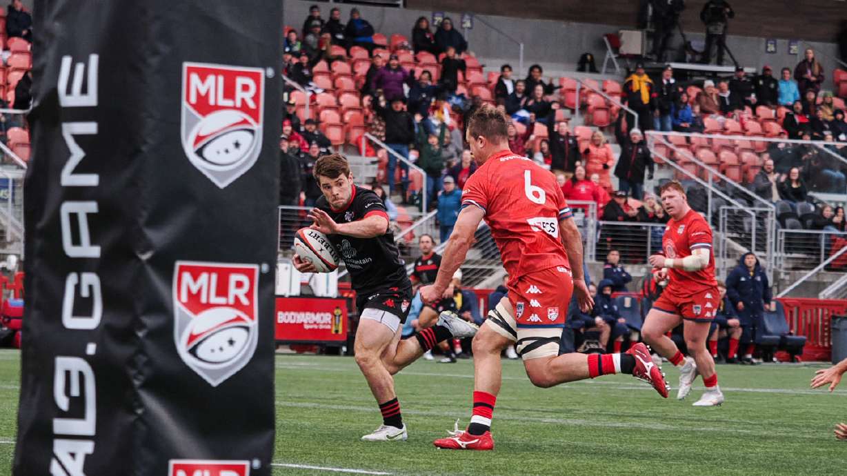 Utah Warriors face Old Glory DC in a Major League Rugby contest, Friday, April 26, 2024.