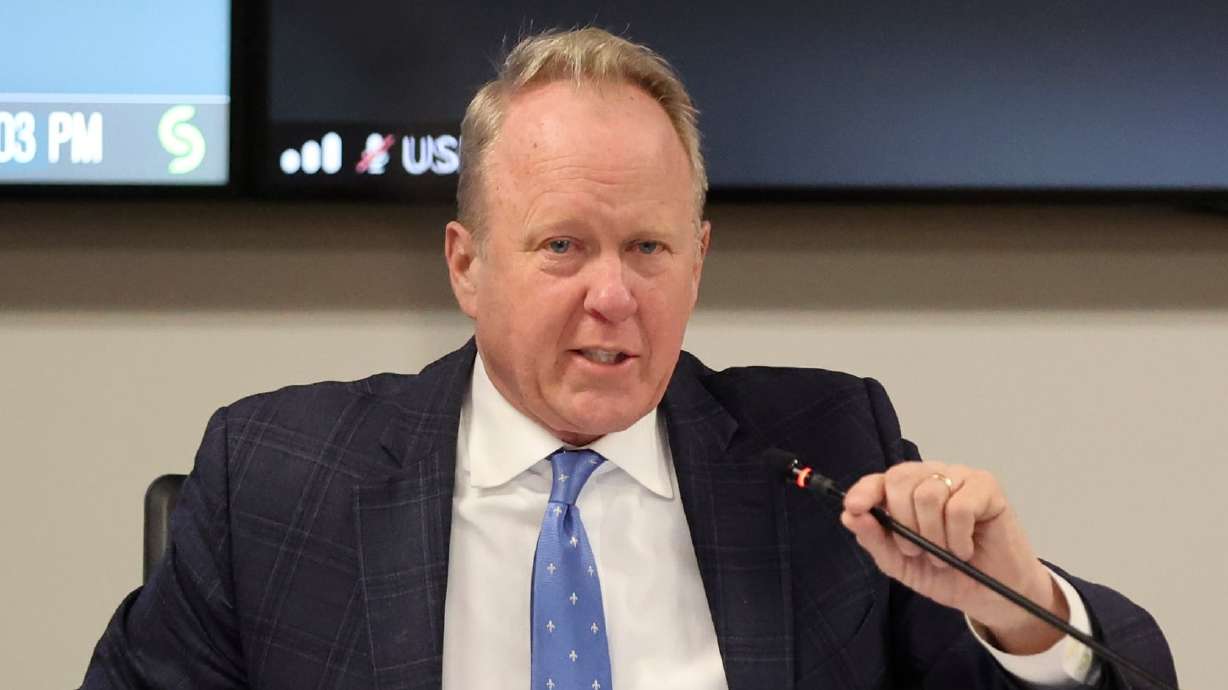 Utah State Board of Education chairman James Moss at the Utah State Board of Education in Salt Lake City on Feb. 14. Moss was eliminated from the primary race Saturday.