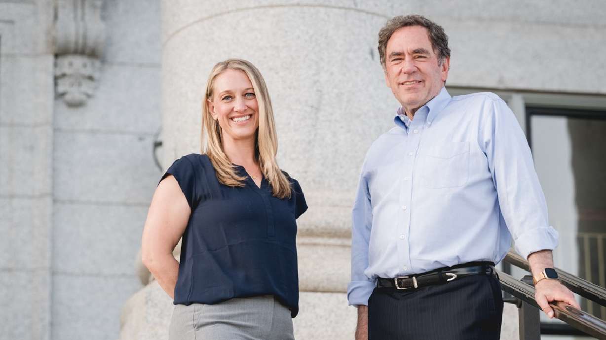 Democratic gubernatorial candidate Rep. Brian King and Rebeka Cummings. King, on Monday, announced he has chosen Cummings as his running mate and lieutenant governor candidate.