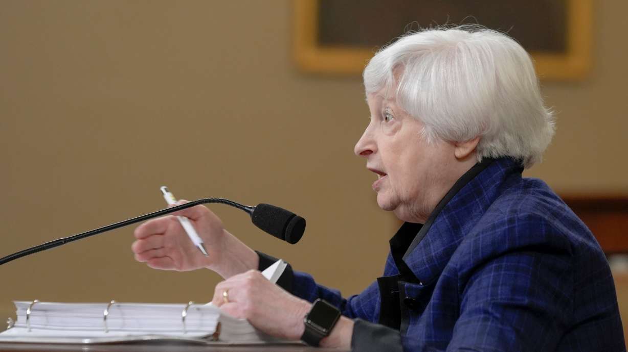 Treasury Secretary Janet Yellen testifies during a House Ways and Means Committee hearing, Tuesday on Capitol Hill in Washington. Moore criticized the Biden White House’s proposal to increase corporate tax.