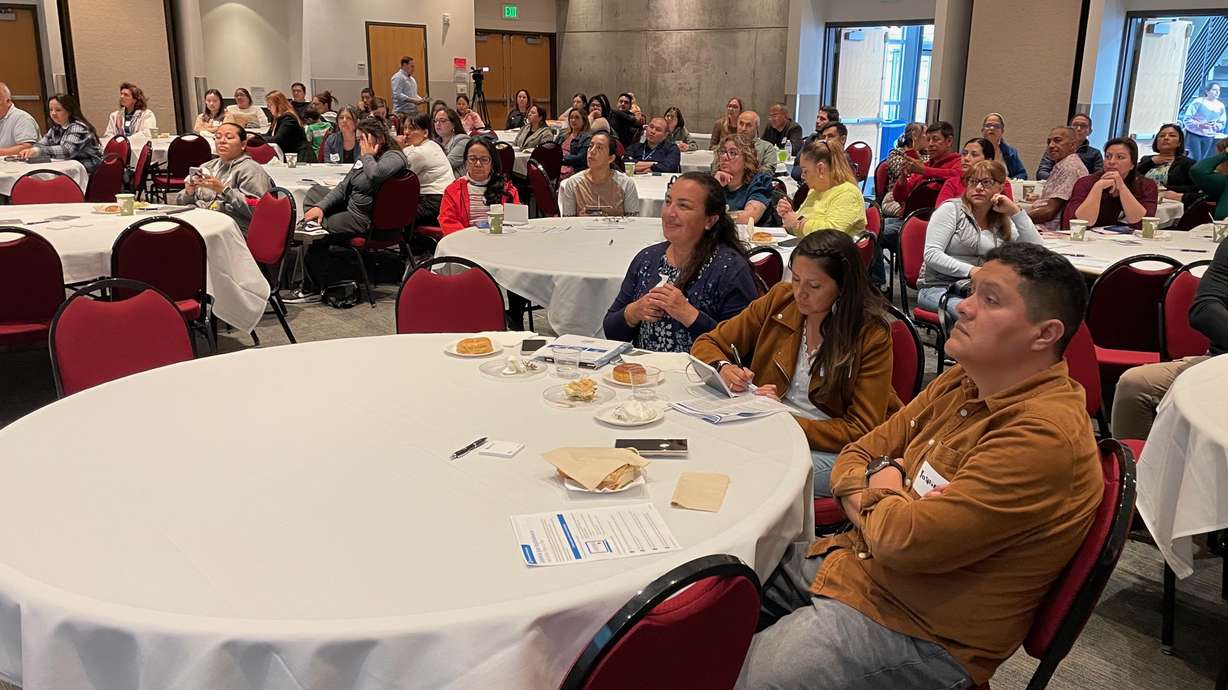 Participants at a workshop held Monday at Salt Lake Community College in Sandy geared to immigrants with teaching experience in their home countries.