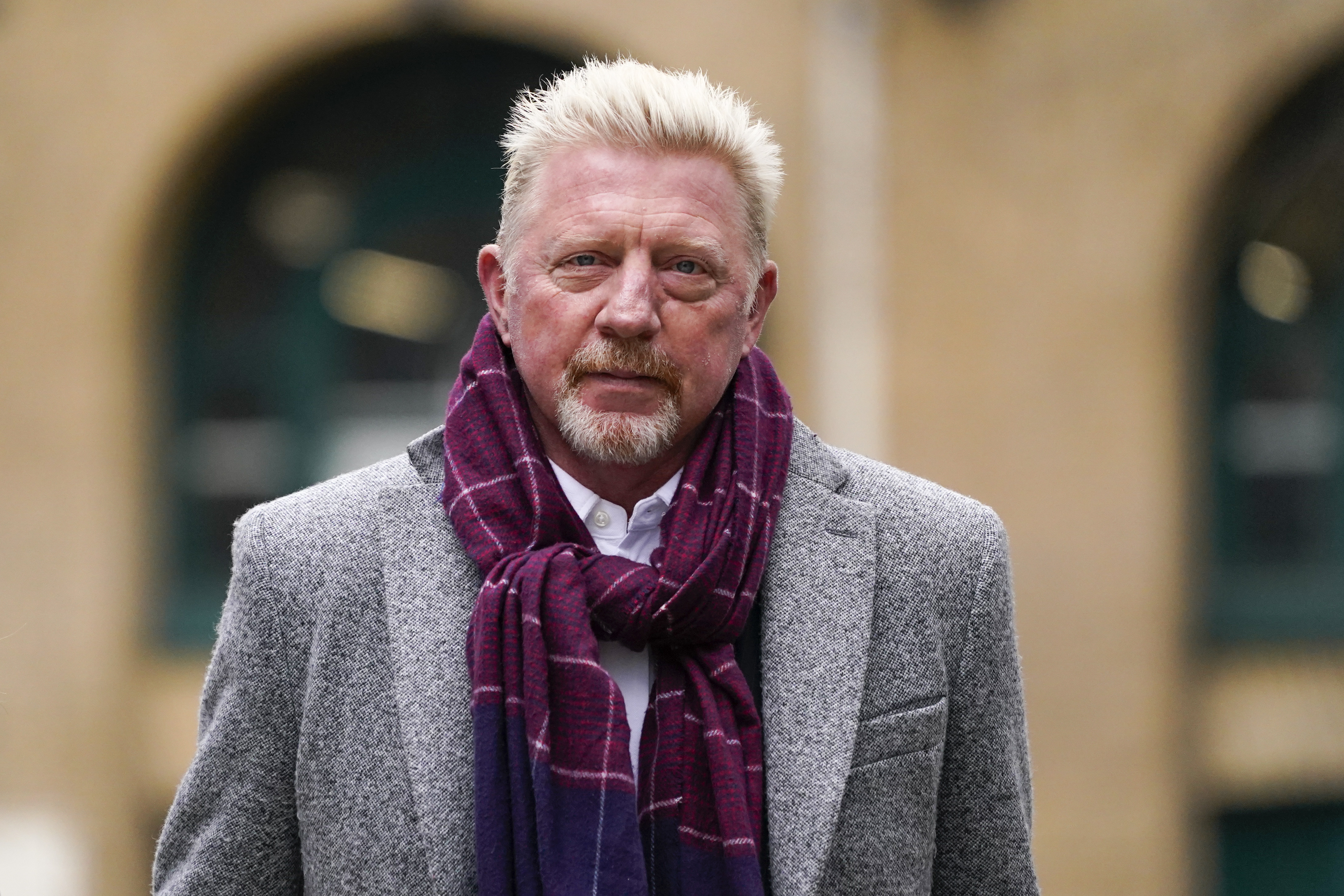 FILE - Former tennis player Boris Becker arrives at Southwark Crown Court, in London, Friday, April 8, 2022. German tennis legend Boris Becker was discharged from bankruptcy court in London after a judge found on Wednesday, May 1, 2024, he had done “all that he reasonably could do” to repay creditors nearly 50 million pounds.