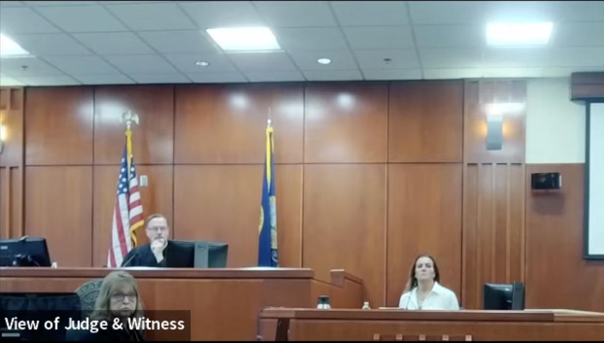 Heather Daybell, the sister-in-law of Chad Daybell testifies during his murder trial on Thursday.