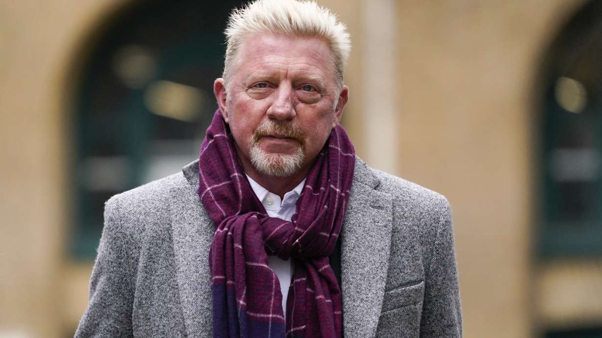 FILE - Former tennis player Boris Becker arrives at Southwark Crown Court, in London, Friday, April 8, 2022. German tennis legend Boris Becker was discharged from bankruptcy court in London after a judge found on Wednesday, May 1, 2024, he had done “all that he reasonably could do” to repay creditors nearly 50 million pounds.
